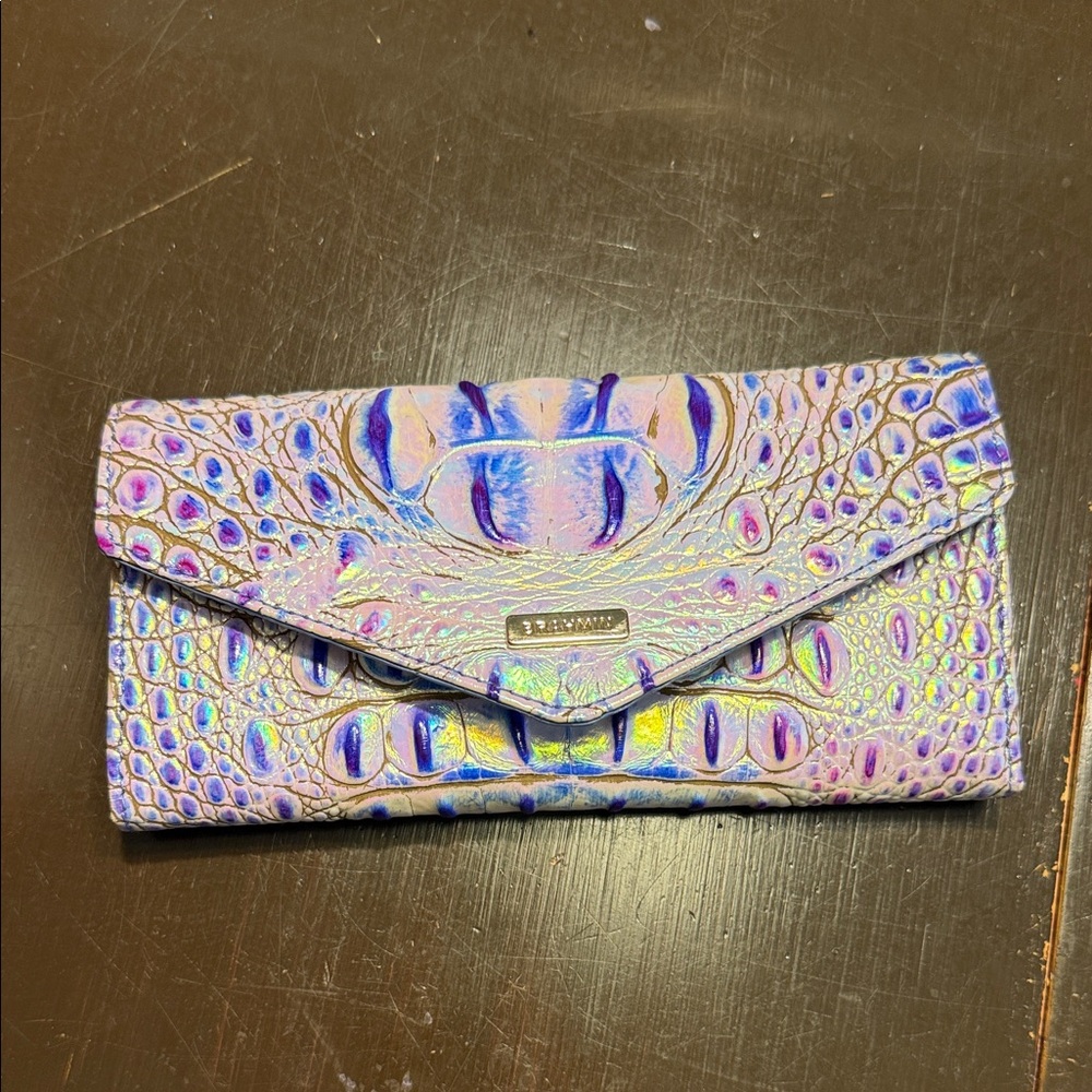 Brahmin Iridescent Embossed Clutch